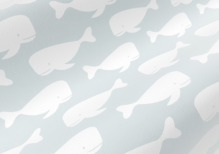Whaling Around, Mist - Roman Blind - Image 4